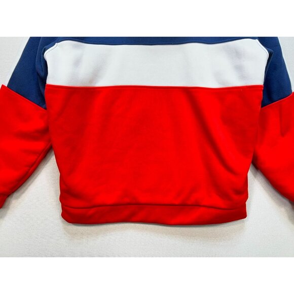 U.S. POLO ASSN. Men's Wordmark Pullover Hoodie Stretch Sz L Red Blue Long Sleeve - Picture 14 of 15